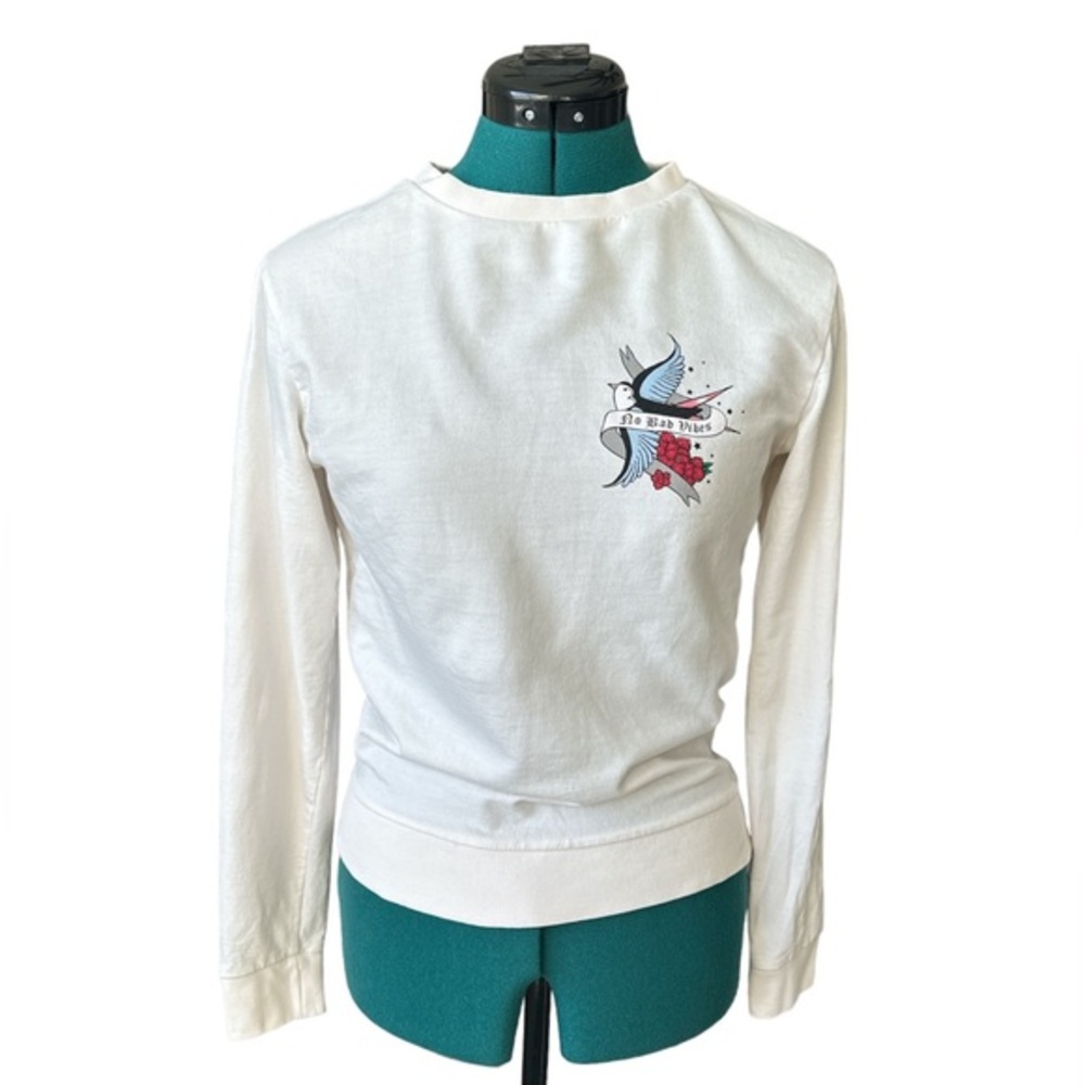 H&M white sweatshirt size XS